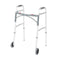 Deluxe Folding Walker, Two Button with 5" Wheels