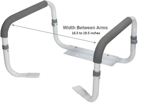 Toilet Safety Rail with Adjustable Arms