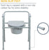 Folding Steel Commode