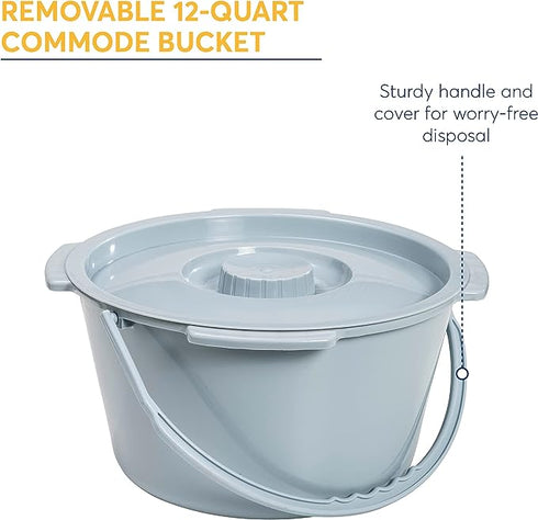 Folding Steel Commode