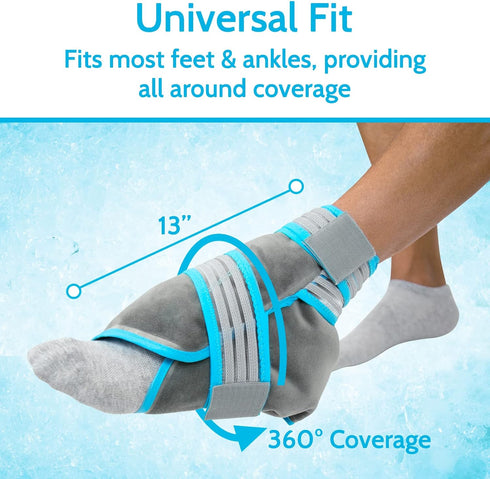 Dual Strap Ankle Hot and Cold Pack