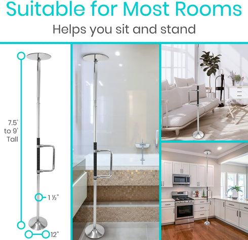 Floor to Ceiling Grab Bar