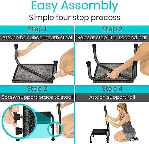 Step Stool with Handrail