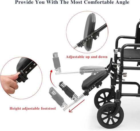 Swing-away Elevating Leg rests