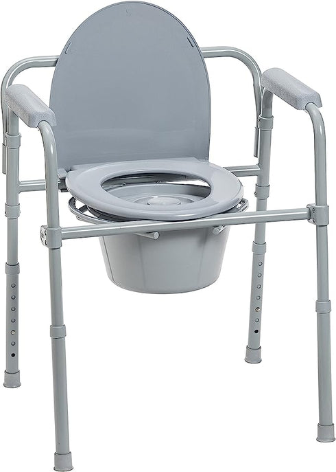 Folding Steel Commode