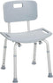 Deluxe Aluminum Shower Chair with Back