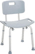 Deluxe Aluminum Shower Chair with Back