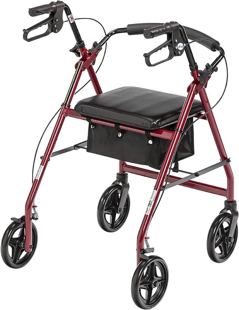 Aluminum Rollator Walker, 7.5" Casters