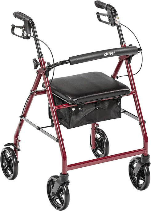 Aluminum Rollator Walker, 7.5" Casters