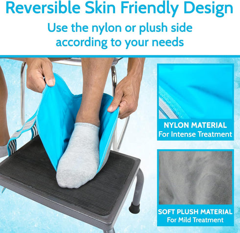 Dual Strap Ankle Hot and Cold Pack