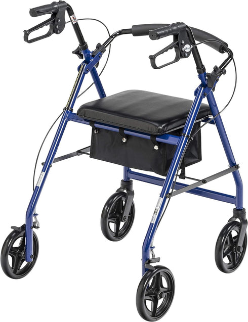 Aluminum Rollator Walker, 7.5" Casters