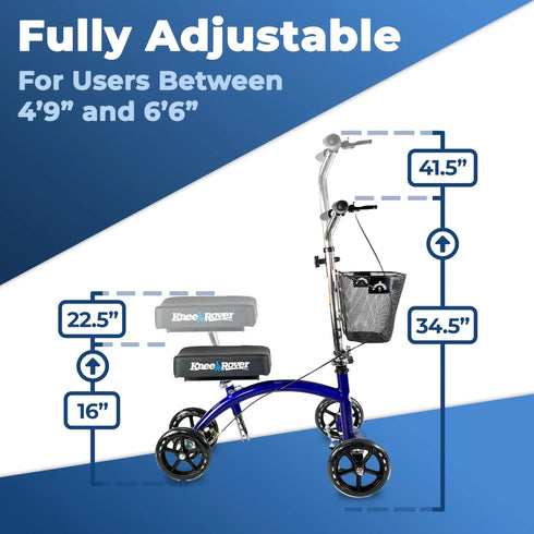 KneeRover Deluxe Knee Cycle Steerable Knee Walker