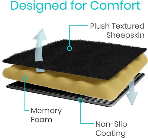 Knee walker pad cover, Faux Sheepskin