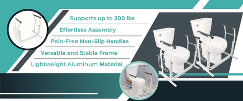 Stand Alone Toilet Rail