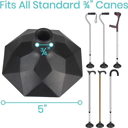 Standing Dome Cane Tip