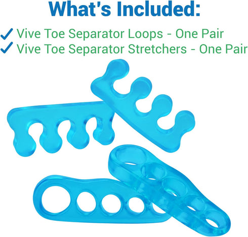 Toe Stretchers - Silicone Gel Separators