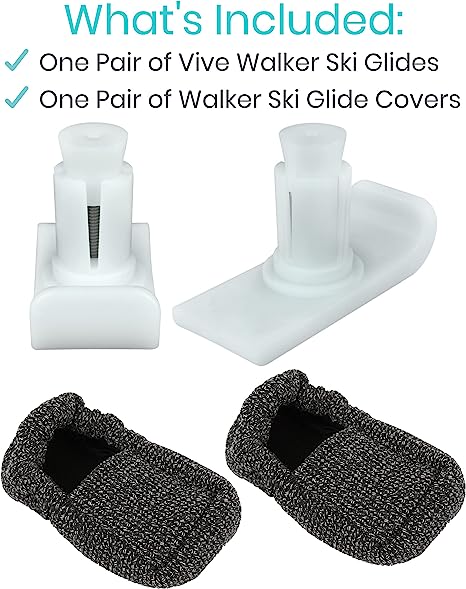 Walker Ski Glide Covers
