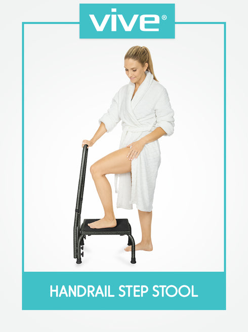 Step Stool with Handrail