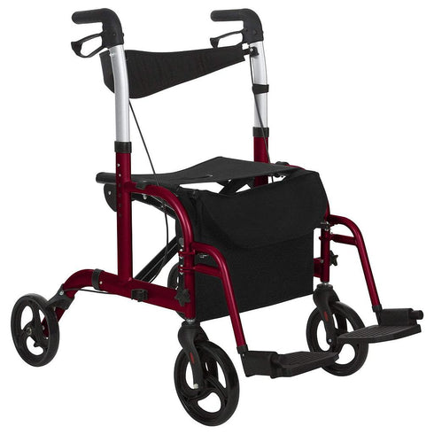 Wheelchair Rollator (Red)