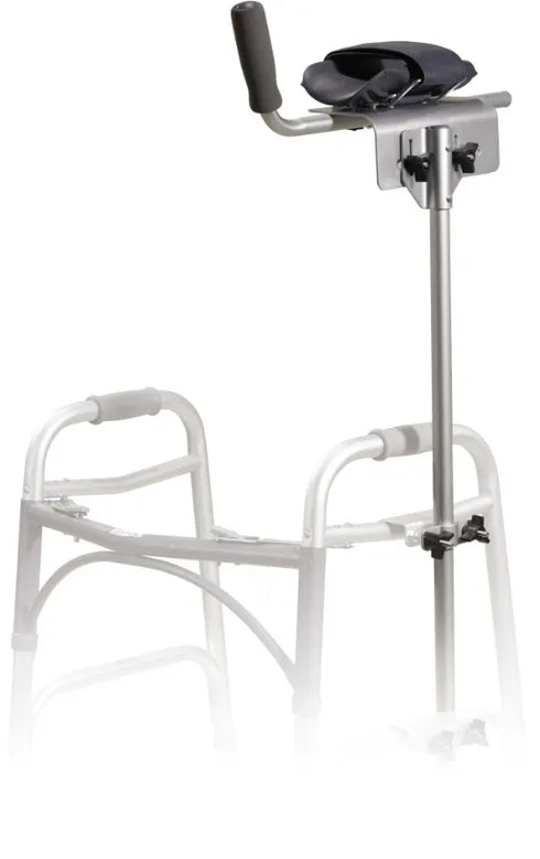 Walker/crutch attachment