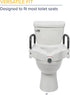 Raised Toilet Seat with Removable Arms