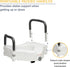 Raised Toilet Seat with Removable Arms