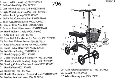 Steerable Knee Walker
