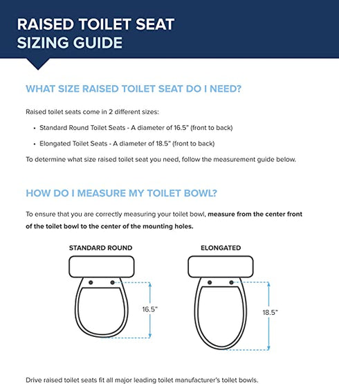 Raised Toilet Seat with Lid